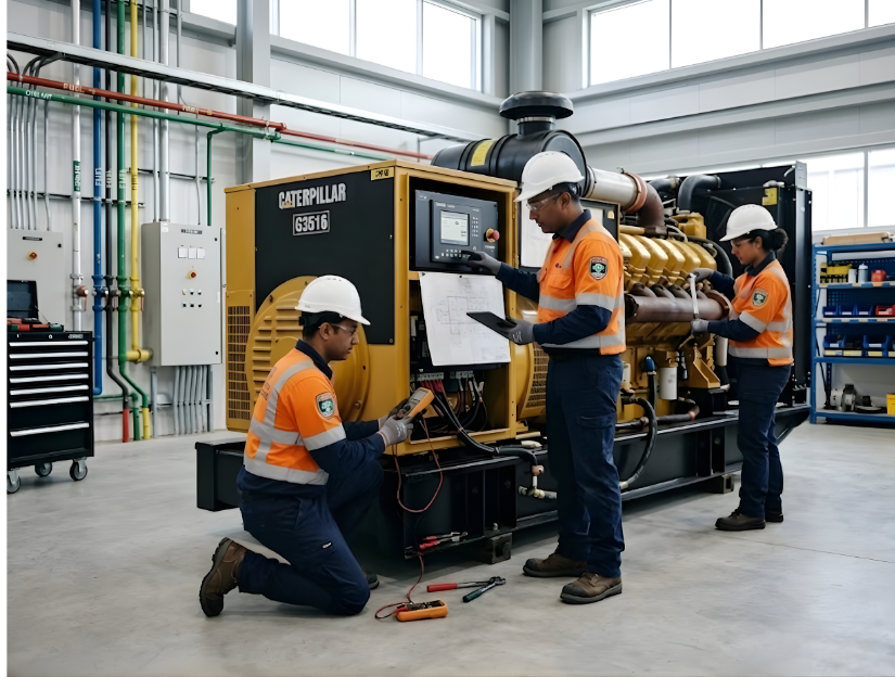Reliable generator at a construction site